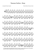Sway - Vanessa Carlton drum sheet music