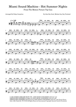 Hot Summer Nights - Miami Sound Machine drum sheet music
