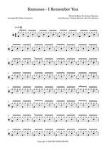 I Remember You - Ramones drum sheet music