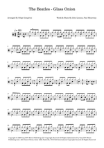 Glass Onion - The Beatles drum sheet music
