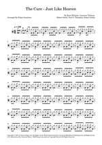 Just Like Heaven - The Cure drum sheet music