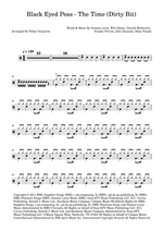 The Time (Dirty Bit) - Black Eyed Peas drum sheet music