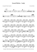 Lady - Lionel Richie drum sheet music