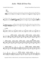 Walk All Over You - AC/DC drum sheet music