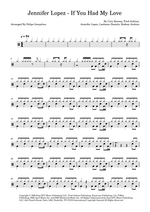 If You Had My Love - Jennifer Lopez drum sheet music