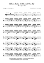 I Believe I Can Fly - R. Kelly drum sheet music