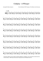 A Whisper - Coldplay drum sheet music