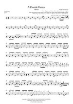 A Dónde Vamos - Morat drum sheet music