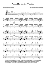 Thank U - Alanis Morissette drum sheet music