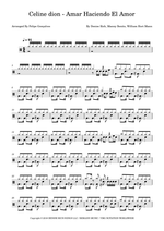 Amar Haciendo El Amor - Celine Dion drum sheet music