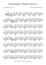 Thinkin' About You - Britney Spears drum sheet music