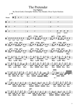 The Pretender - Foo Fighters drum sheet music