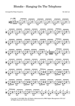 Hanging on the Telephone - Blondie drum sheet music