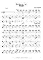Starting to Hurt - Ryan Adams drum sheet music