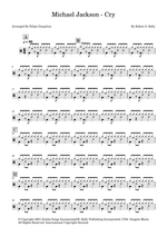 Cry - Michael Jackson drum sheet music