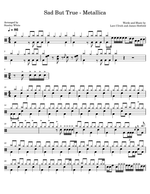 Sad but True - Metallica drum sheet music
