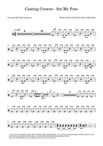 Set Me Free - Casting Crowns drum sheet music