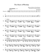The Heart of Worship (When the Music Fades) - Matt Redman drum sheet music