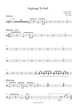 Highway to Hell - AC/DC drum sheet music