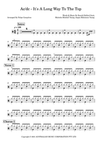 It's a Long Way to the Top (If You Wanna Rock 'N' Roll) - AC/DC drum sheet music