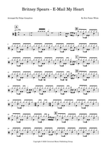 E Mail My Heart - Britney Spears drum sheet music