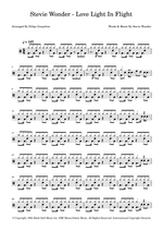 Love Light in Flight - Stevie Wonder drum sheet music