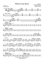 Whole Lotta Rosie - AC/DC drum sheet music