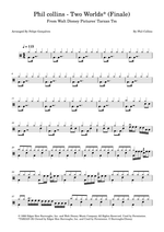 Two Worlds* (Finale) - Phil Collins drum sheet music