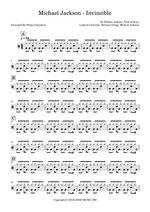 Invincible - Michael Jackson drum sheet music