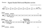 Signed, Sealed, Delivered I'm Yours - Stevie Wonder drum sheet music
