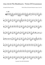 Victim of Circumstance - Joan Jett drum sheet music