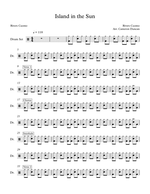 Island in the Sun - Weezer drum sheet music
