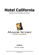 Hotel California - Eagles drum sheet music