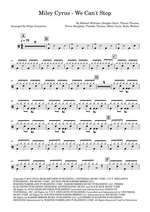 We Can't Stop - Miley Cyrus drum sheet music