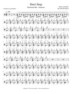 Don't Stop - Fleetwood Mac drum sheet music