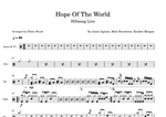 Hope of the World - Hillsong Live drum sheet music
