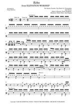 Echo (feat. Tauren Wells) - Elevation Worship drum sheet music