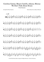 We Don't Talk About Bruno - Encanto Cast drum sheet music