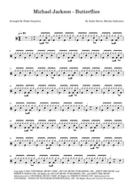 Butterflies - Michael Jackson drum sheet music
