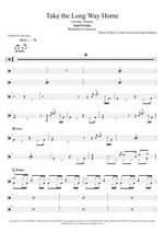 Take the Long Way Home - Supertramp drum sheet music