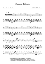 Lithium - Nirvana drum sheet music