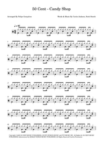 Candy Shop - 50 Cent drum sheet music