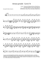 Lovin' It - Ariana Grande drum sheet music