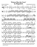 Poison Was the Cure - Megadeth drum sheet music