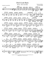 Don't Look Back - Boston drum sheet music