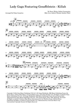 Killah (feat. Gesaffelstein) - Lady Gaga drum sheet music