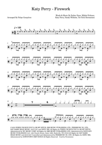 Firework - Katy Perry drum sheet music