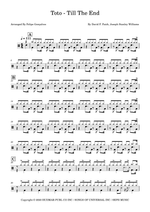 Till the End Toto Full Drum Transcription / Drum Sheet Music SheetMusicDirect D