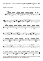 The Continuing Story of Bungalow Bill - The Beatles drum sheet music