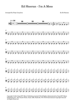 I'm a Mess - Ed Sheeran drum sheet music
